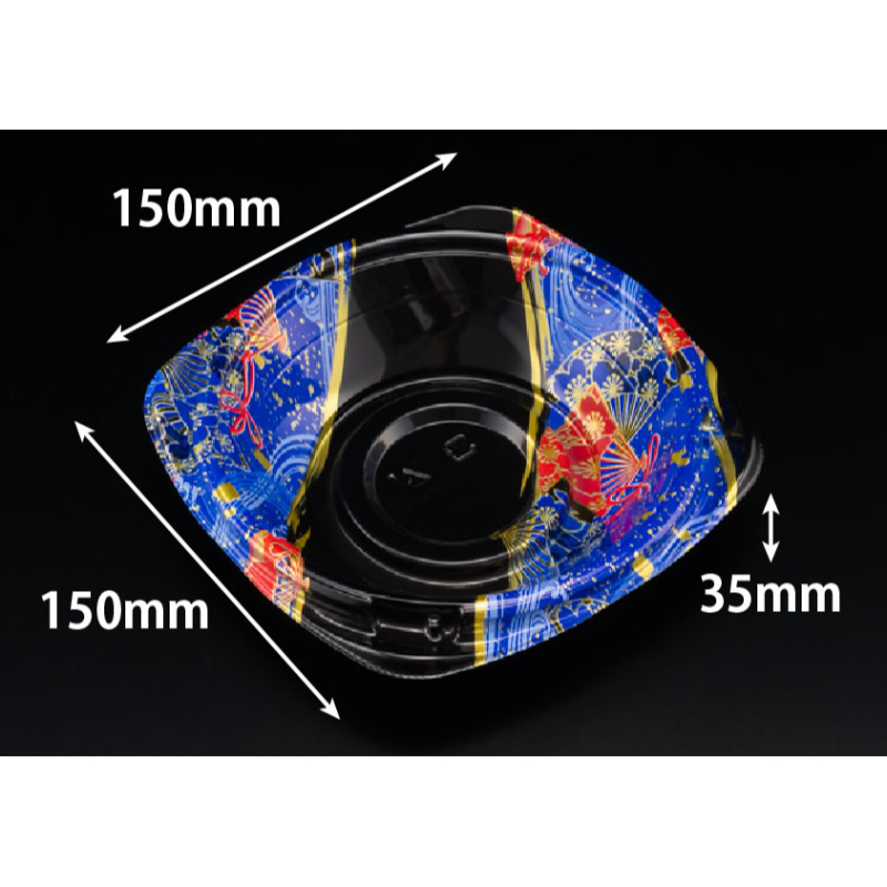 どんぶり容器 バイオPS 海専丼150B いざなみ青E リスパック