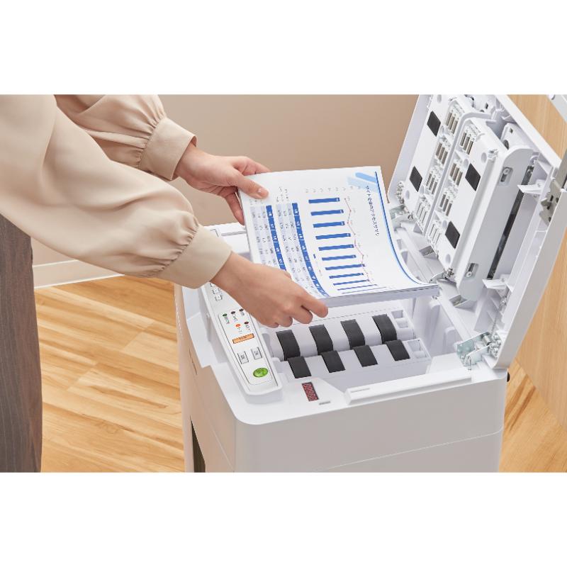 事務用品 オートフィードシュレッダーAFS600C-W アイリスオーヤマ