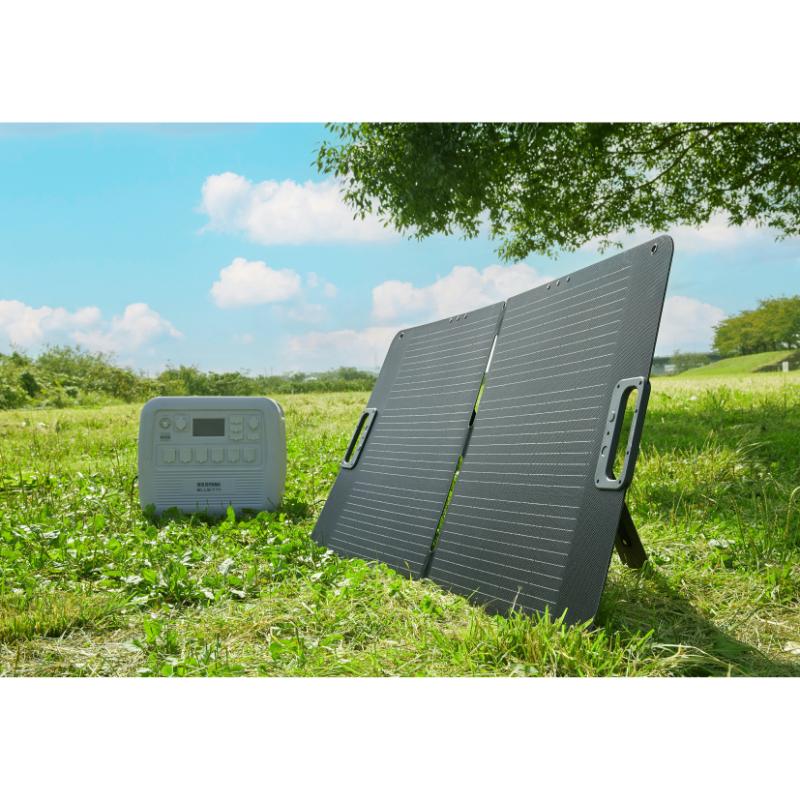 充電機器 ポータブル電源用ソーラーパネルISP-A100M-H アイリスオーヤマ