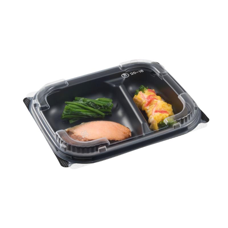 弁当容器 CTカインド20-16 2S BK 身 中央化学