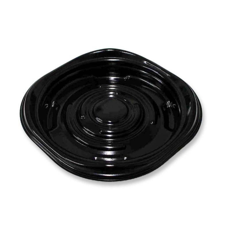 軽食容器 D’sプラスイン丸21(Z) 黒 デンカポリマー