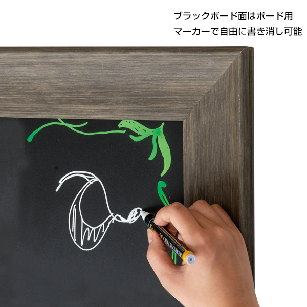 販促用品 NYワイドコルク＆ブラックボード B1 グレー 友屋