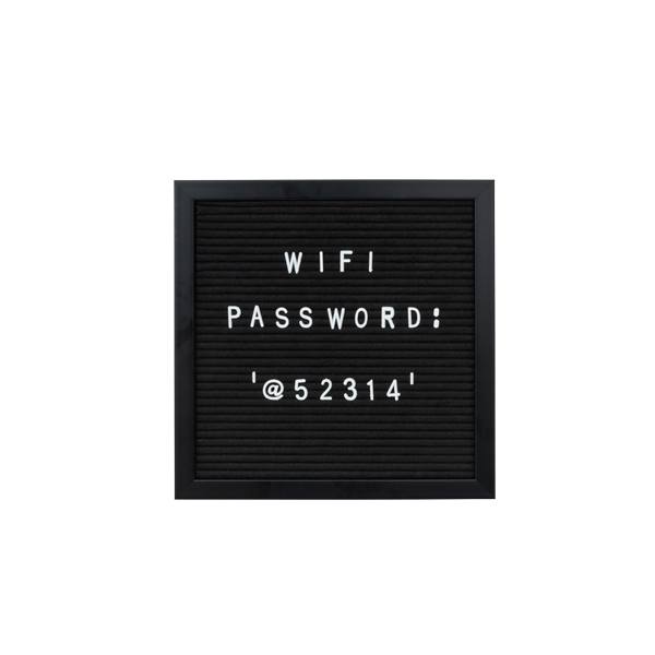 売場備品 レターボード S 300角 ブラック 友屋