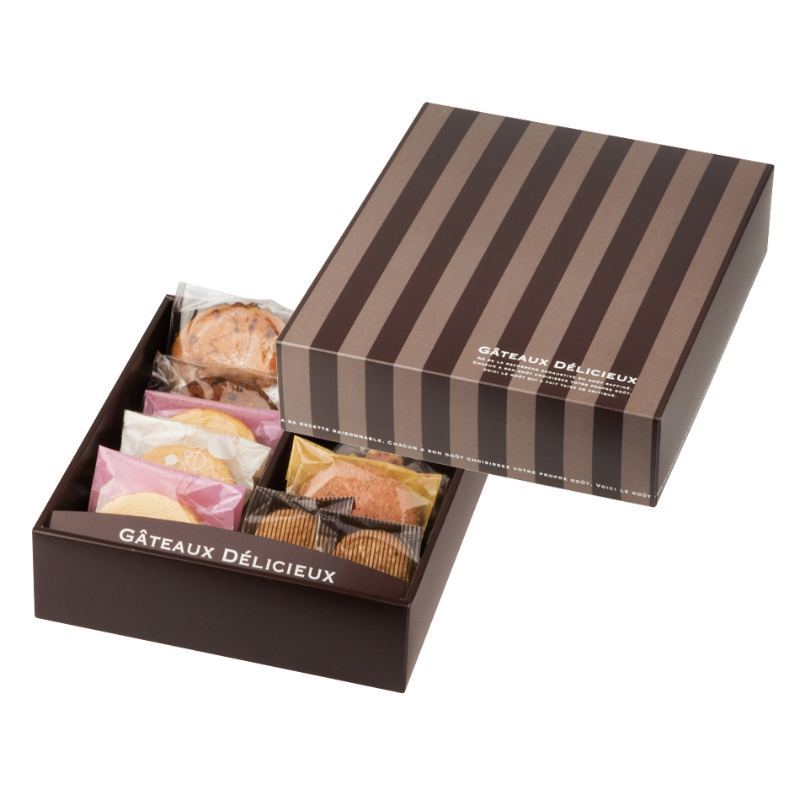 ギフト箱 ドゥミセックギフトM ブラウン ヤマニパッケージ