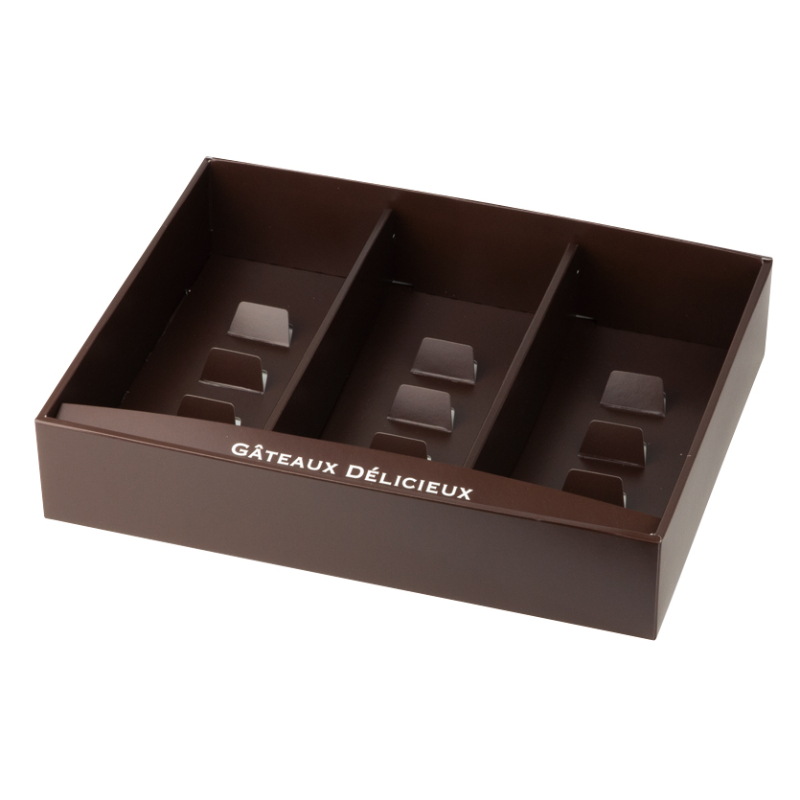 ギフト箱 ドゥミセックギフトL ブラウン ヤマニパッケージ