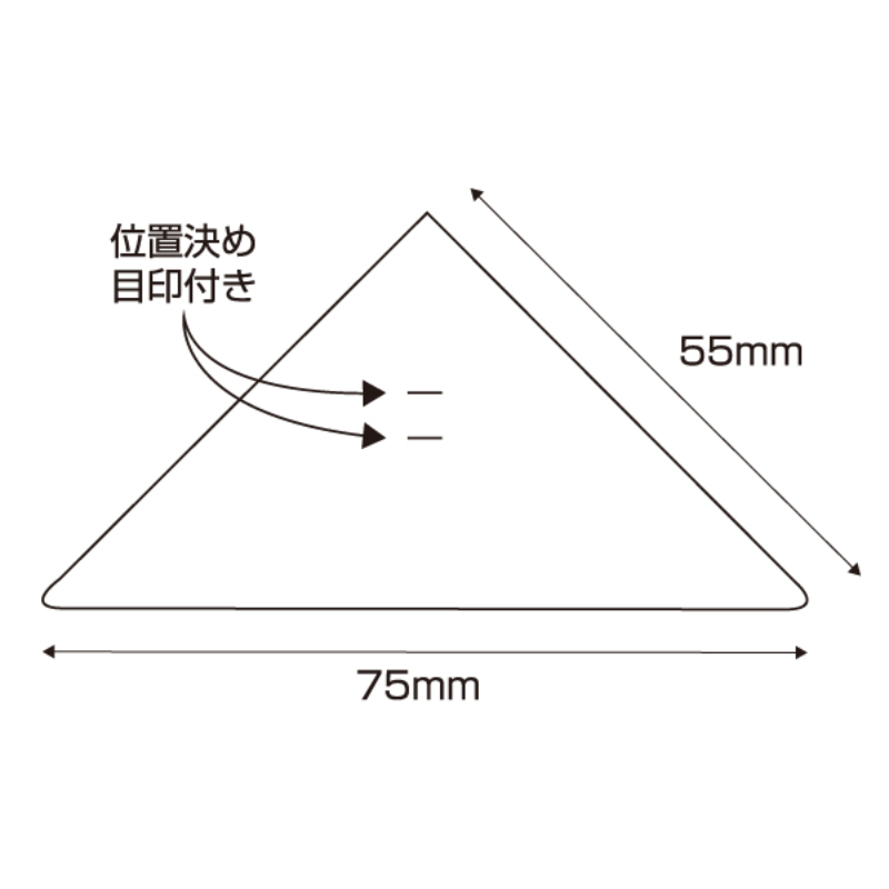 イベント用品 カドペタ 三角補強シート クリア(2シート) 友屋