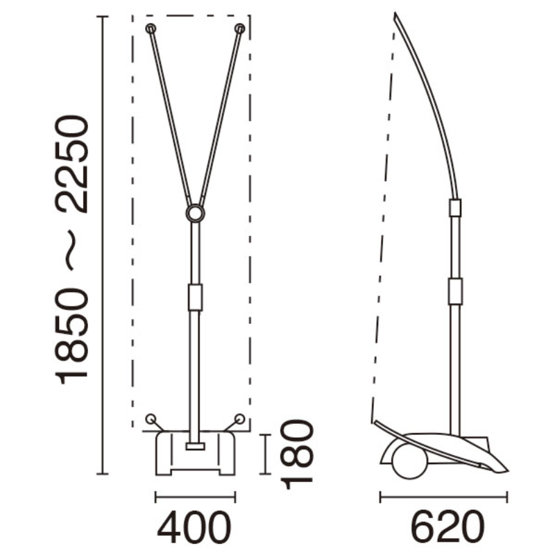 イベント用品 バナースタンド Y-BAND-1 (QSB-Y) 友屋
