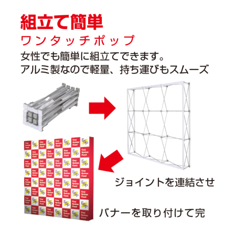 イベント用品 イージーシステムパネル(タペストリー用)3X1 友屋