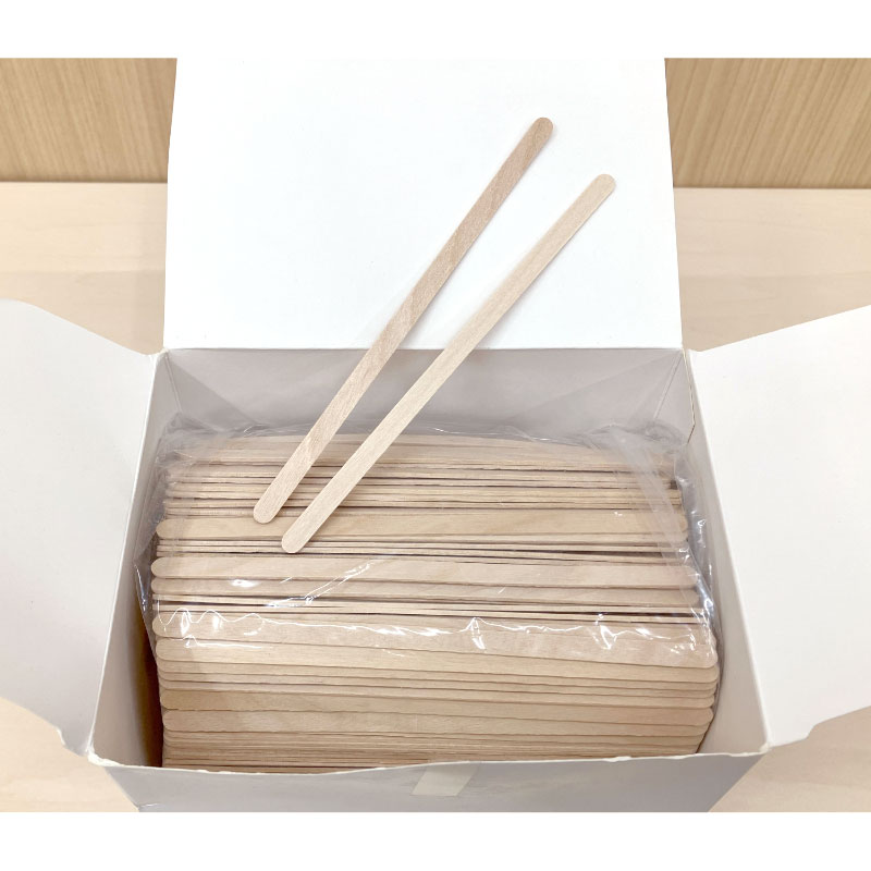 【訳アリアウトレット品!】木製マドラー 140mm 1000本 中村