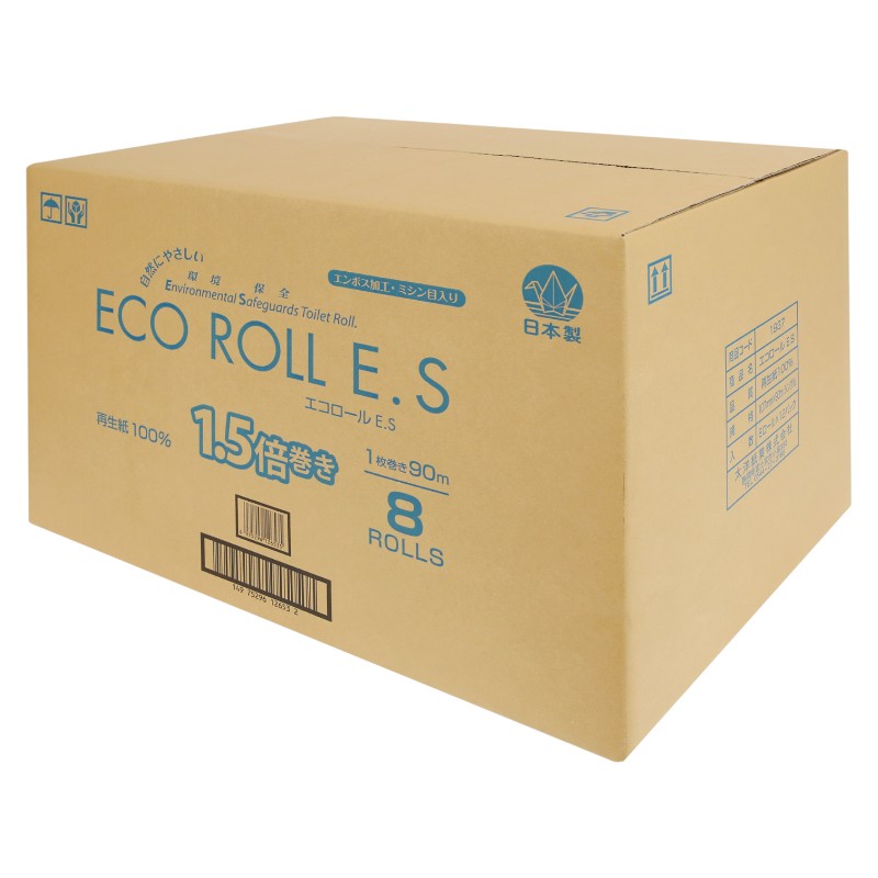 トイレットペーパー S ECOROLL E.S 90m 8R 太洋紙業