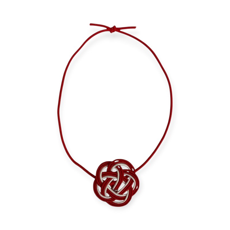 ラッピング用品 梅水引3本仕立赤白 細ゴム赤1重掛結び 24cm 折径約10cm イグチ