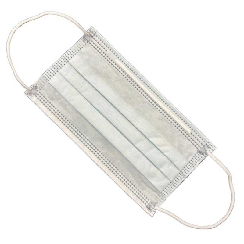 使い捨てマスク 7042 ガードファイン3層マスク50枚入 青 川西工業