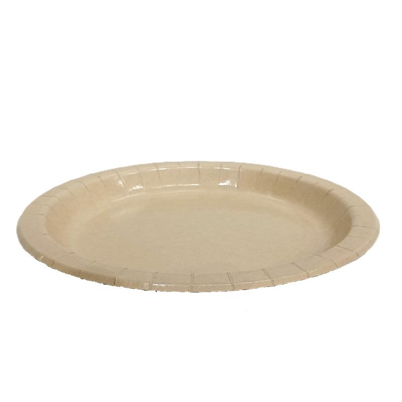 パルプモールド 竹パルプペーパープレート 22cm ペーパーウェア