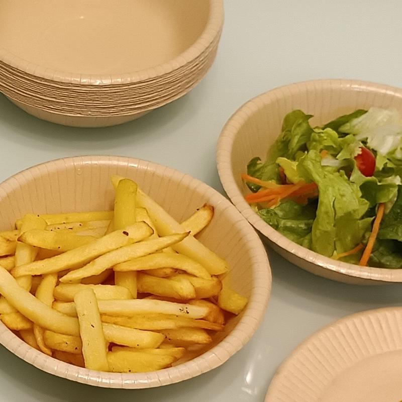 パルプモールド 竹パルプペーパーボウル 410ml ペーパーウェア