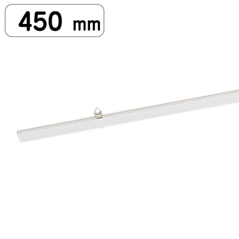 売場備品 ポップハンガー 新D2-450 白 金具2ケ付 友屋