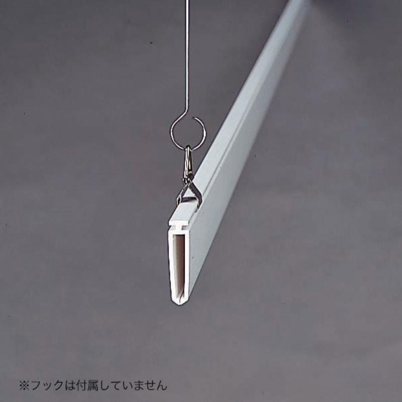 売場備品 ポップハンガー 新D2-450 白 金具2ケ付 友屋