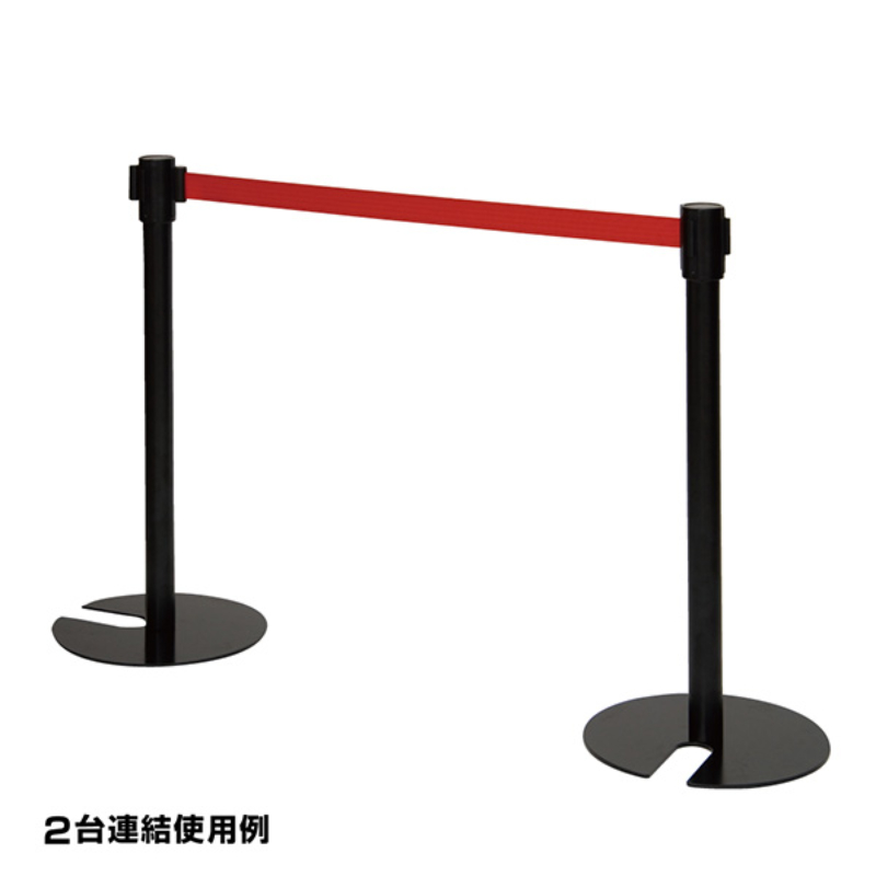 売場備品 ベルトパーティションSUS-3B H80cmベルト赤 友屋