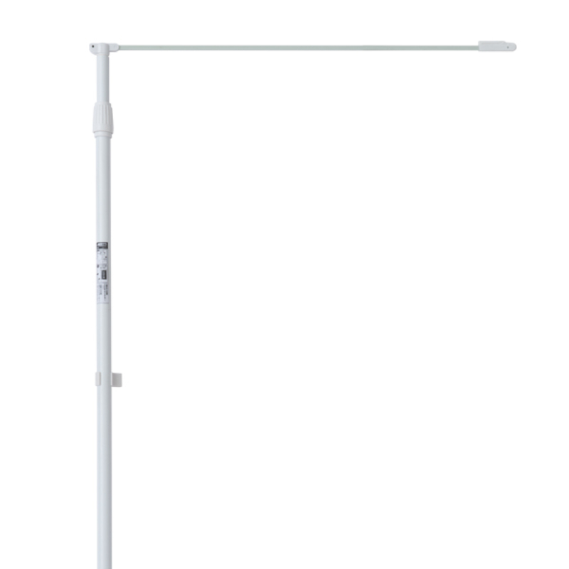 販促用品 ラクマルポール 2.4m伸縮タイプ 白 友屋