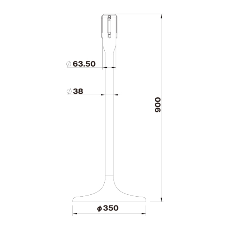 売場備品 スリムベルトパーテーションSUS-5 ステン 友屋