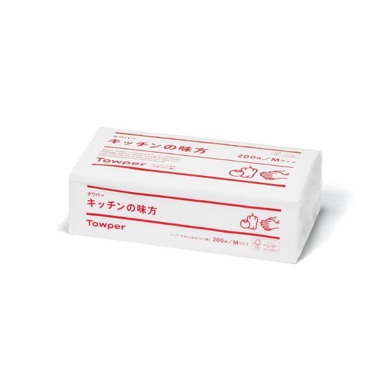 ペーパータオル 新タウパー キッチンの味方M 200枚 日本製紙クレシア