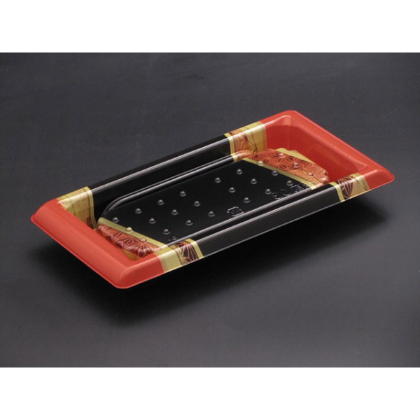 寿司容器 バイオ 板前03B ひしょう赤 リスパック