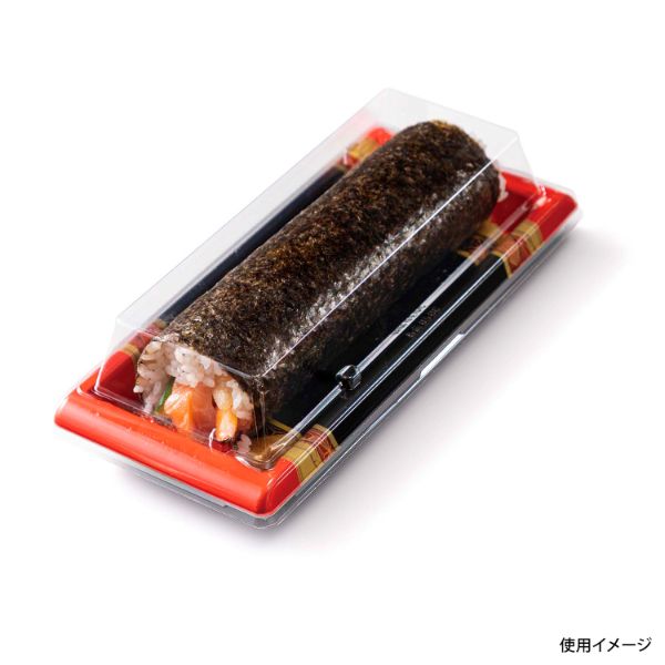 寿司容器 バイオ 板前05B ひしょう赤 リスパック