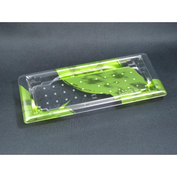 寿司容器 バイオPET 板前05B はやて緑 リスパック