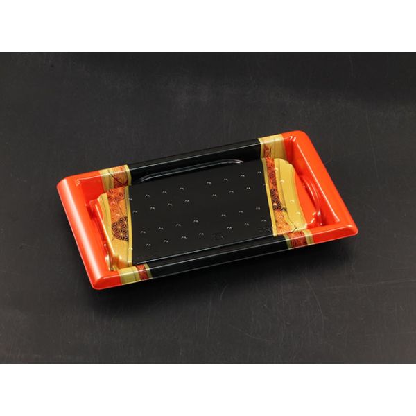 寿司容器 バイオ 板前08B ひしょう赤 リスパック