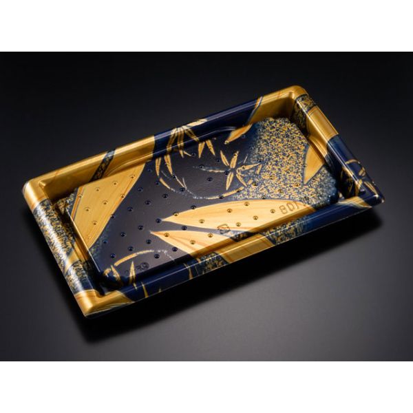 寿司容器 バイオ 板前10B ささ箔紺 リスパック