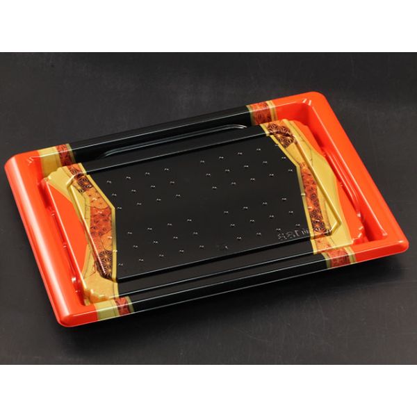 寿司容器 バイオ 板前18B ひしょう赤 リスパック