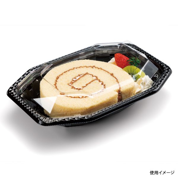 フルーツ容器 バイオ キララD 20-13B 黒 リスパック