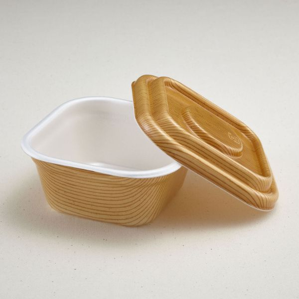 どんぶり容器 どん重 もくめ(ND共蓋セット) 青葉紙業