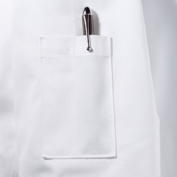 6-821-M コックコート 兼用 7分袖 白 M 住商モンブラン