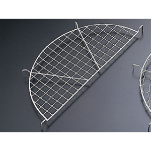 中華用品 SA18-8 クリンプ目半月型天ぷらあみ45cm用