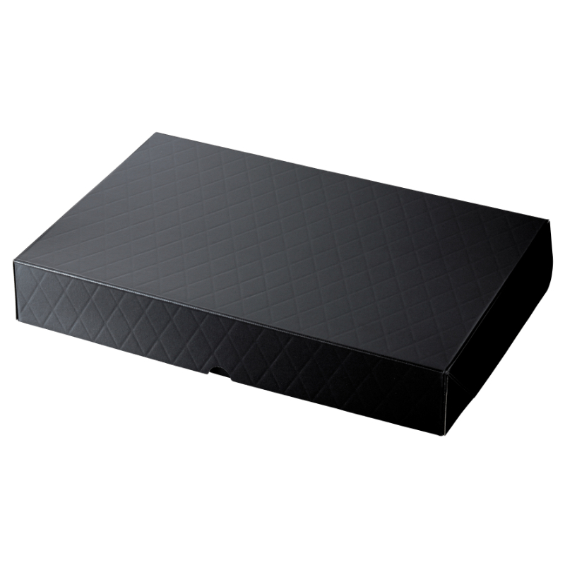 包装資材 HBフードギフトボックス L メタルブラック ヤマニパッケージ