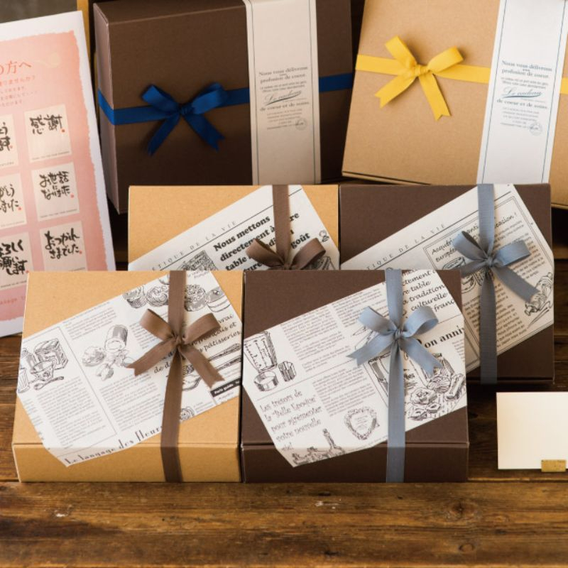 ギフト箱 無地ワンタッチギフトBOX ブラウン-XS(20枚) ヘッズ