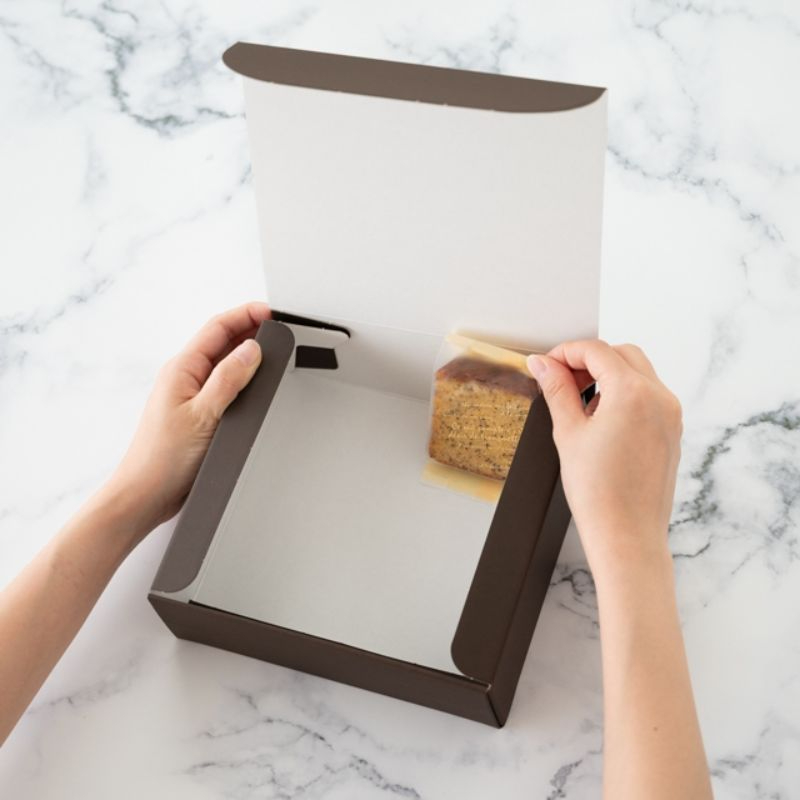 ギフト箱 無地ワンタッチギフトBOX ブラウン-XS(20枚) ヘッズ