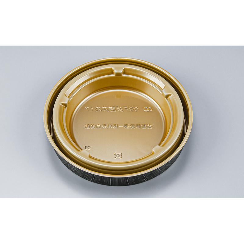 どんぶり容器 CBF折詰丼丸17 黒板目金本体 シーピー化成