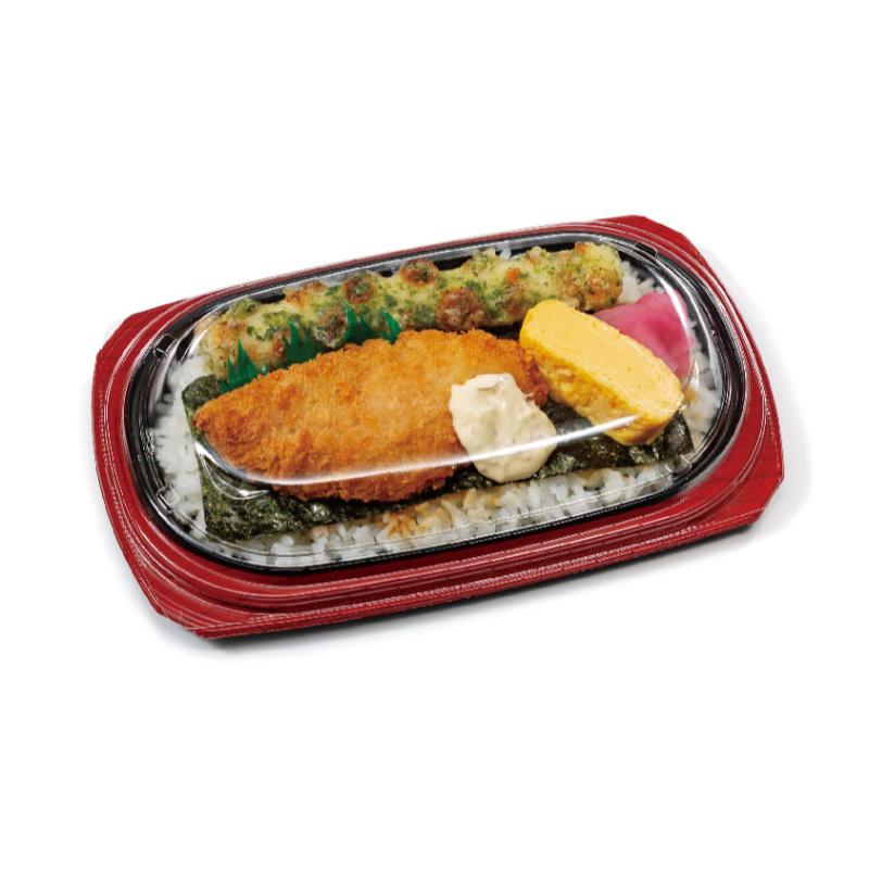 弁当容器 バイオ シルピタ 24-15B セン赤 リスパック