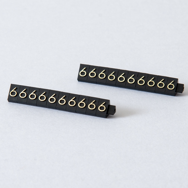 陳列備品 ニュープライスキューブ補充M用(20粒) 黒/金 6 友屋