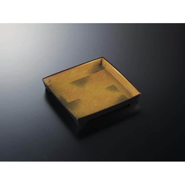 せんべい容器 黒と赤の金属製 せんべい容器 黒と赤の金属製