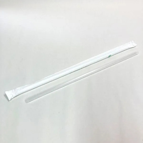 ドリンク資材 バイオマスストローナチュラル 紙包6×210mm 江戸川物産