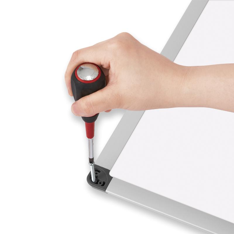 売場備品 アルミ枠ホーロー ホワイトボード 3L アスカ