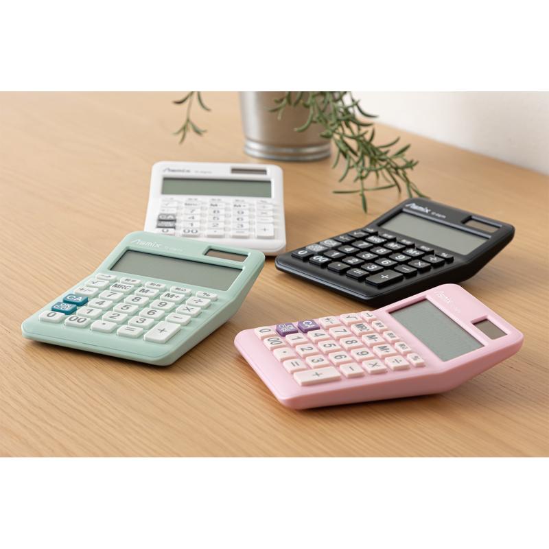 電卓 抗菌タッチ電卓 ホワイト アスカ