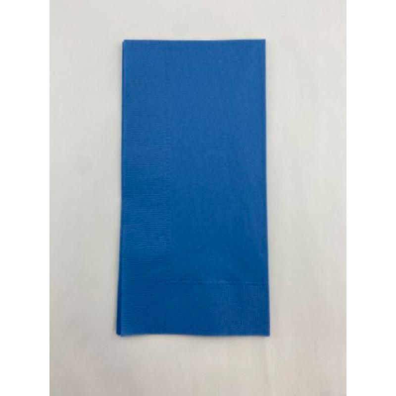 店舗資材 2P8ツ折りカラーナプキン(ダークブルー) LUC-28 オリエンタル紙業