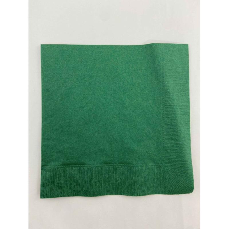 店舗資材 2P4ツ折り約330mm角カラーナプキン(イタリアングリーン) MC-24 オリエンタル紙業