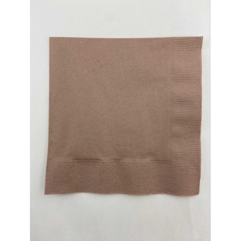 店舗資材 2P4ツ折り約330mm角カラーナプキン(クレーグレー) MC-24 オリエンタル紙業