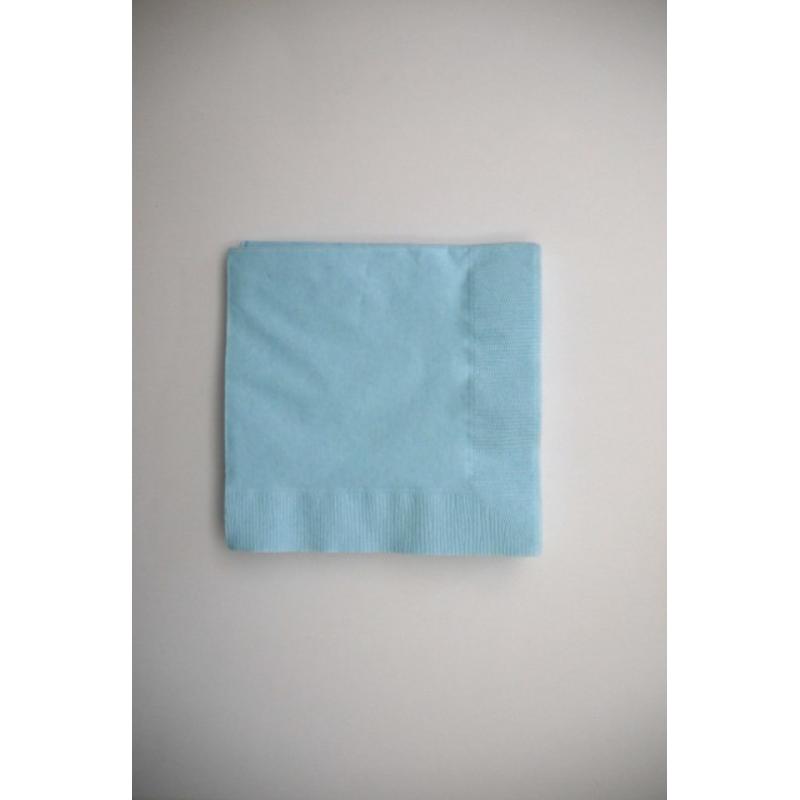 店舗資材 2P4ツ折り約250mm角カラーナプキン(ブルー) SC-24 オリエンタル紙業