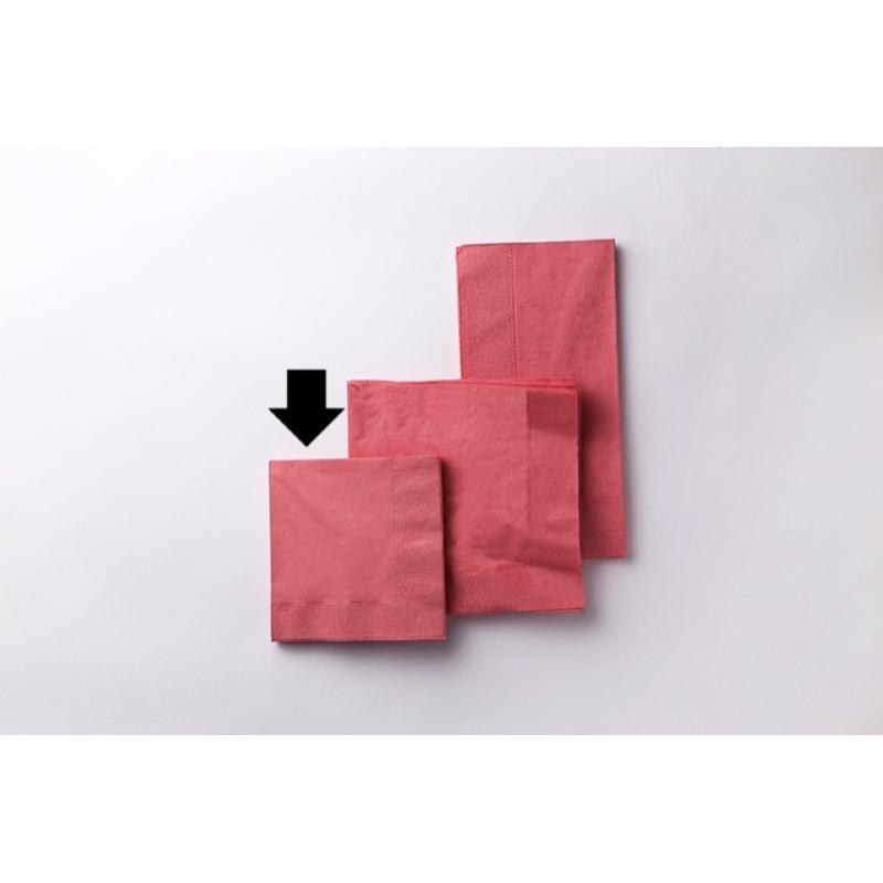 店舗資材 2P8ツ折りカラーナプキン(プラム) LUC-28 オリエンタル紙業