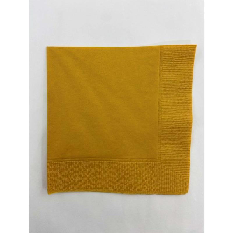 店舗資材 2P4ツ折り約250mm角カラーナプキン(オレンジ) SC-24 オリエンタル紙業